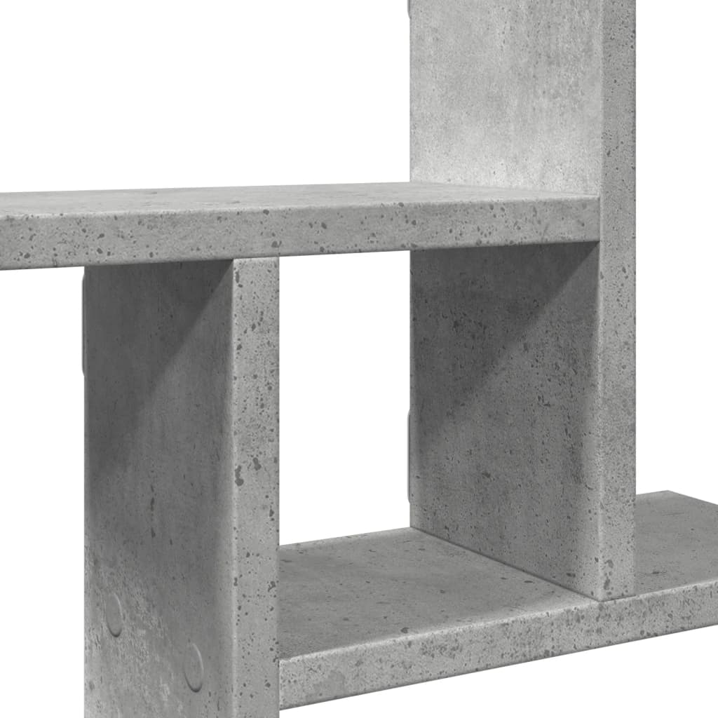 Wandschappen 2 st 50x12x50 cm bewerkt hout betongrijs