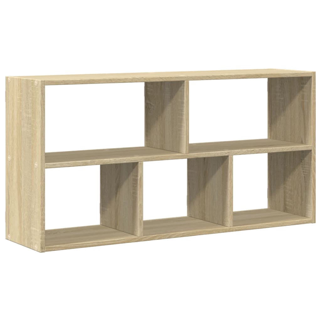 Wandschap 100x25x50 cm bewerkt hout sonoma eikenkleurig