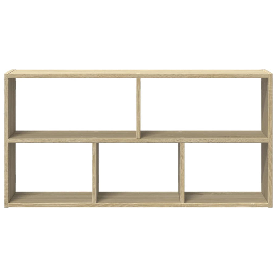 Wandschap 100x25x50 cm bewerkt hout sonoma eikenkleurig