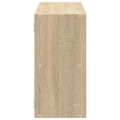 Wandschap 100x25x50 cm bewerkt hout sonoma eikenkleurig
