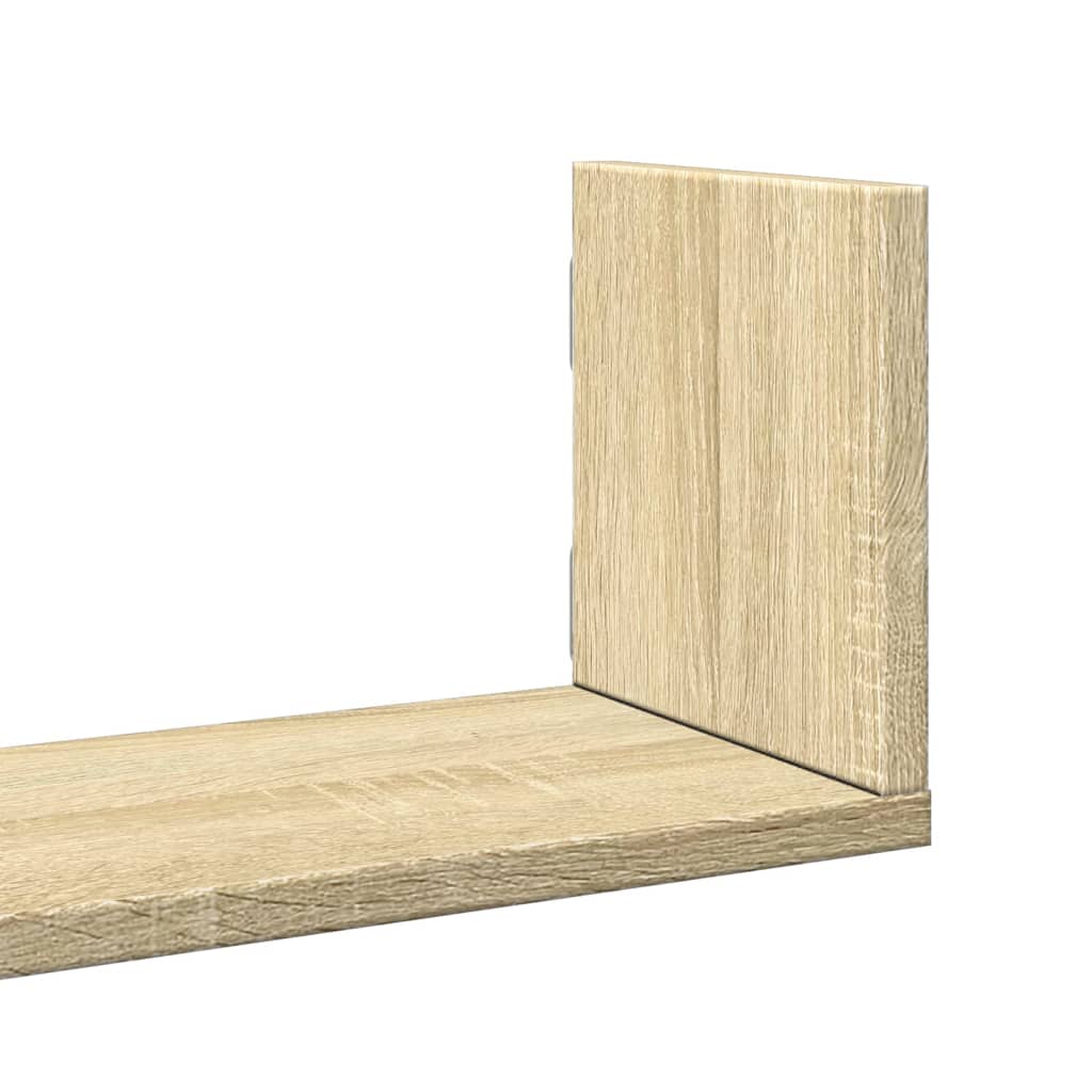 Wandschappen 3 st 58x18x18 cm spaanplaat sonoma eikenkleurig