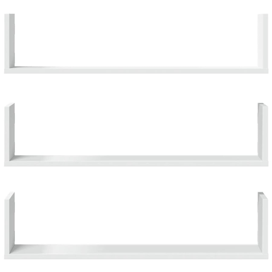 Wandschappen 3 st 80x18x18 cm bewerkt hout wit