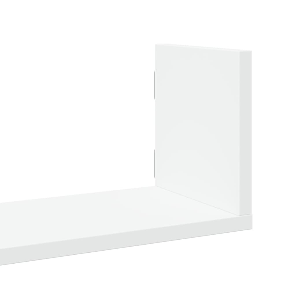 Wandschappen 3 st 80x18x18 cm bewerkt hout wit