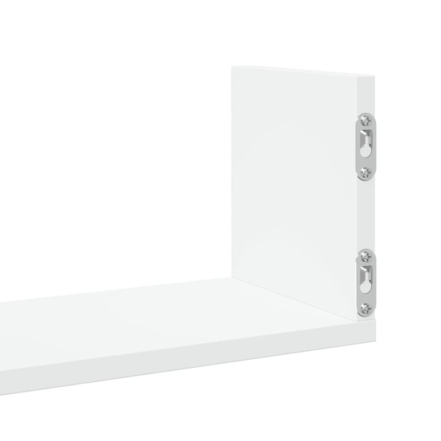 Wandschappen 3 st 80x18x18 cm bewerkt hout wit