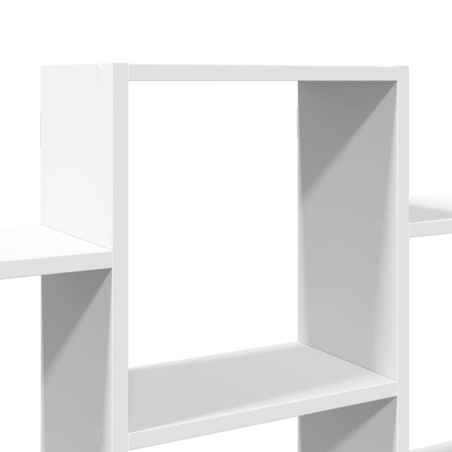 Wandschap 159x18x66 cm bewerkt hout wit