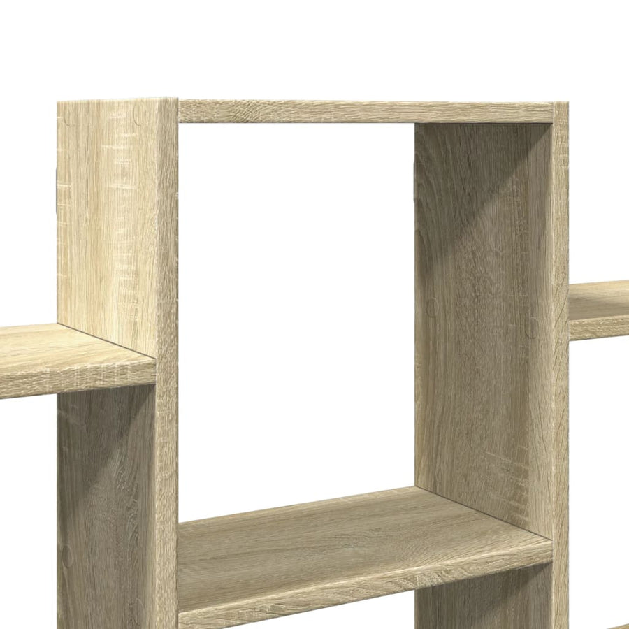 Wandschap 159x18x66 cm bewerkt hout sonoma eikenkleurig