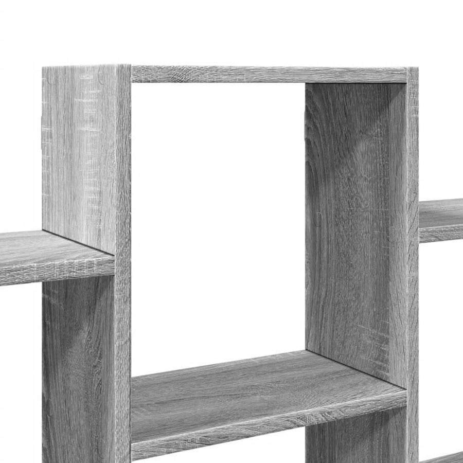 Wandschap 159x18x66 cm bewerkt hout grijs sonoma eikenkleurig