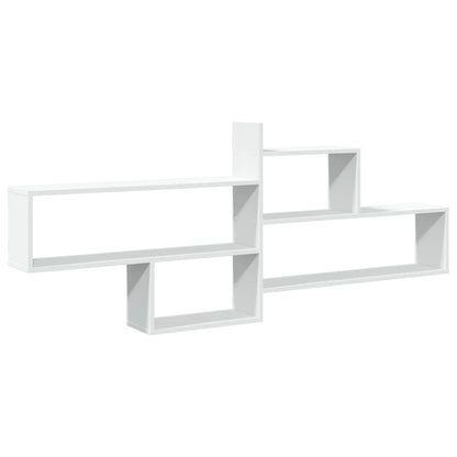 Wandschap 167,5x18x68 cm bewerkt hout wit