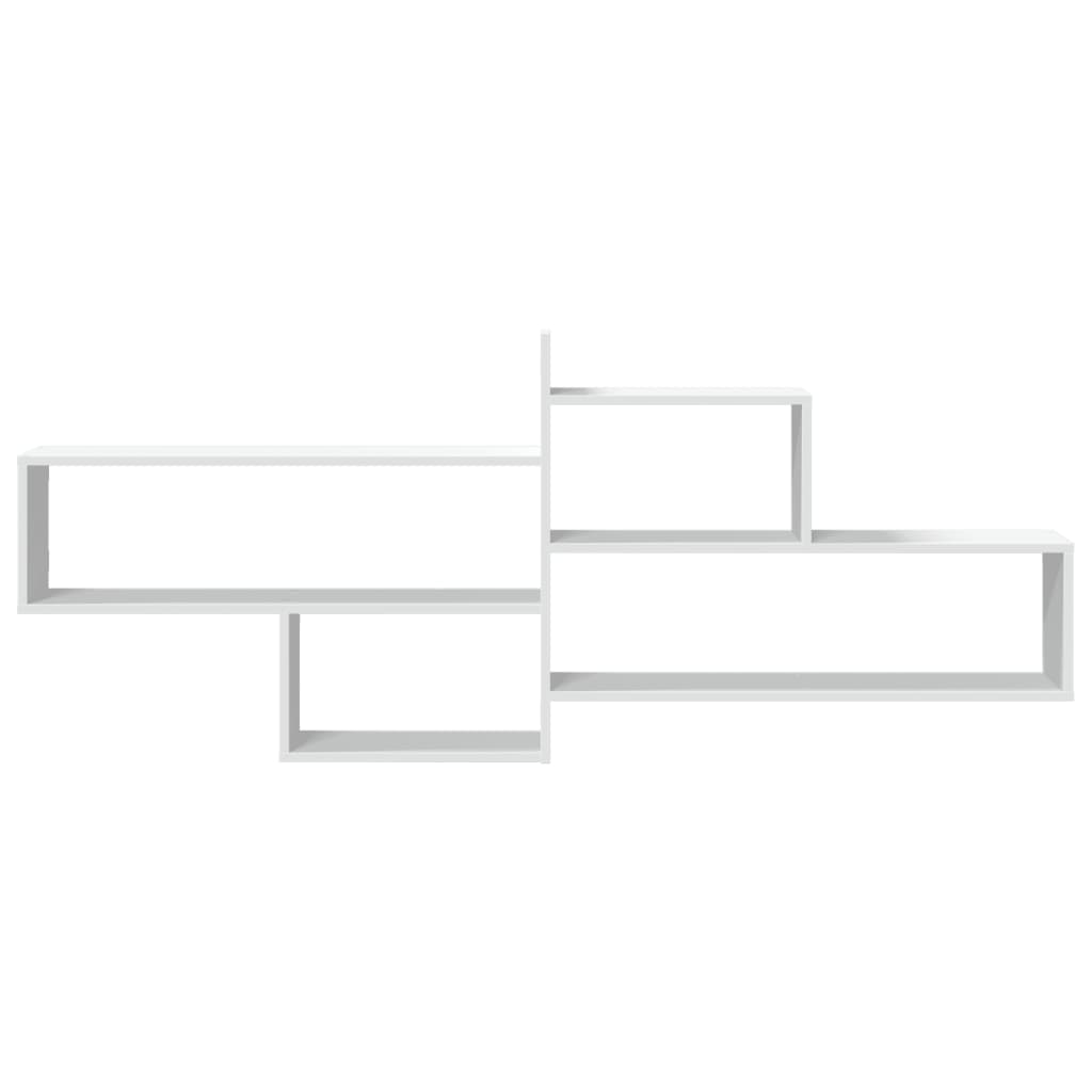 Wandschap 167,5x18x68 cm bewerkt hout wit