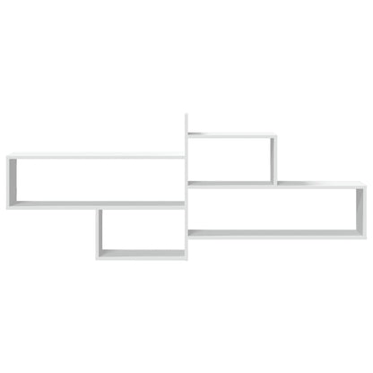 Wandschap 167,5x18x68 cm bewerkt hout wit