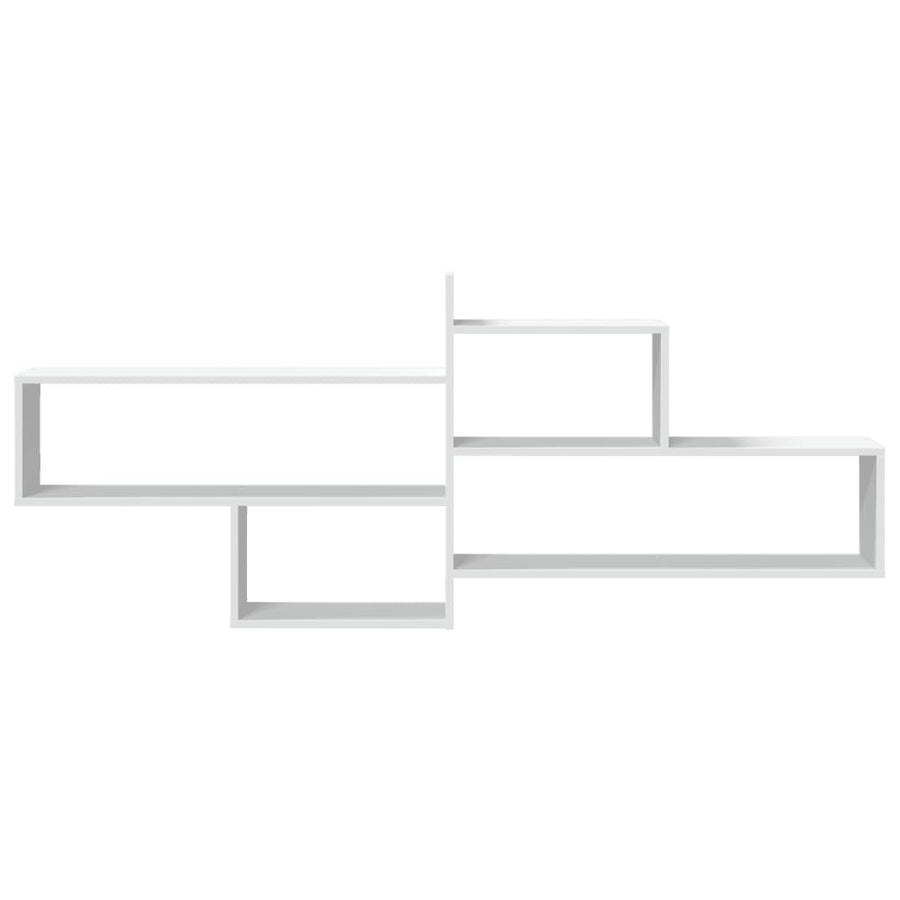 Wandschap 167,5x18x68 cm bewerkt hout wit