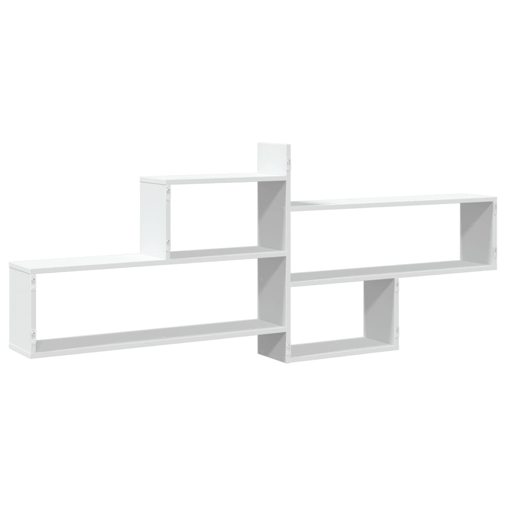 Wandschap 167,5x18x68 cm bewerkt hout wit