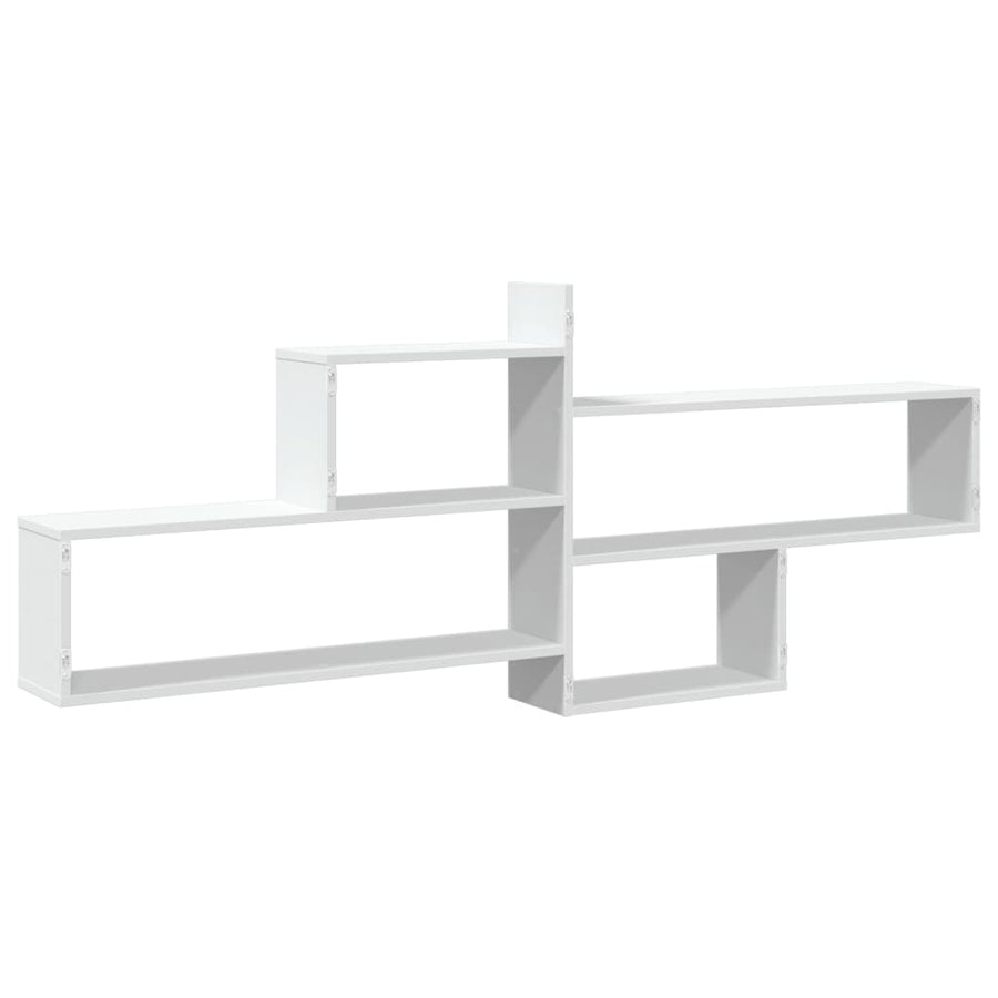 Wandschap 167,5x18x68 cm bewerkt hout wit
