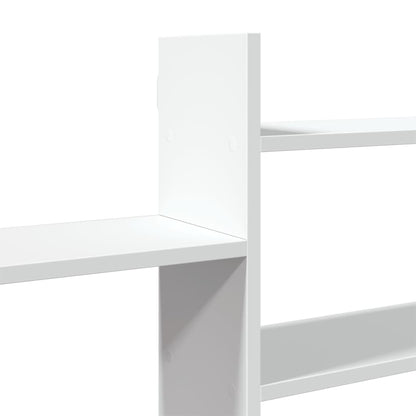 Wandschap 167,5x18x68 cm bewerkt hout wit