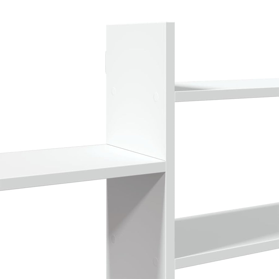 Wandschap 167,5x18x68 cm bewerkt hout wit