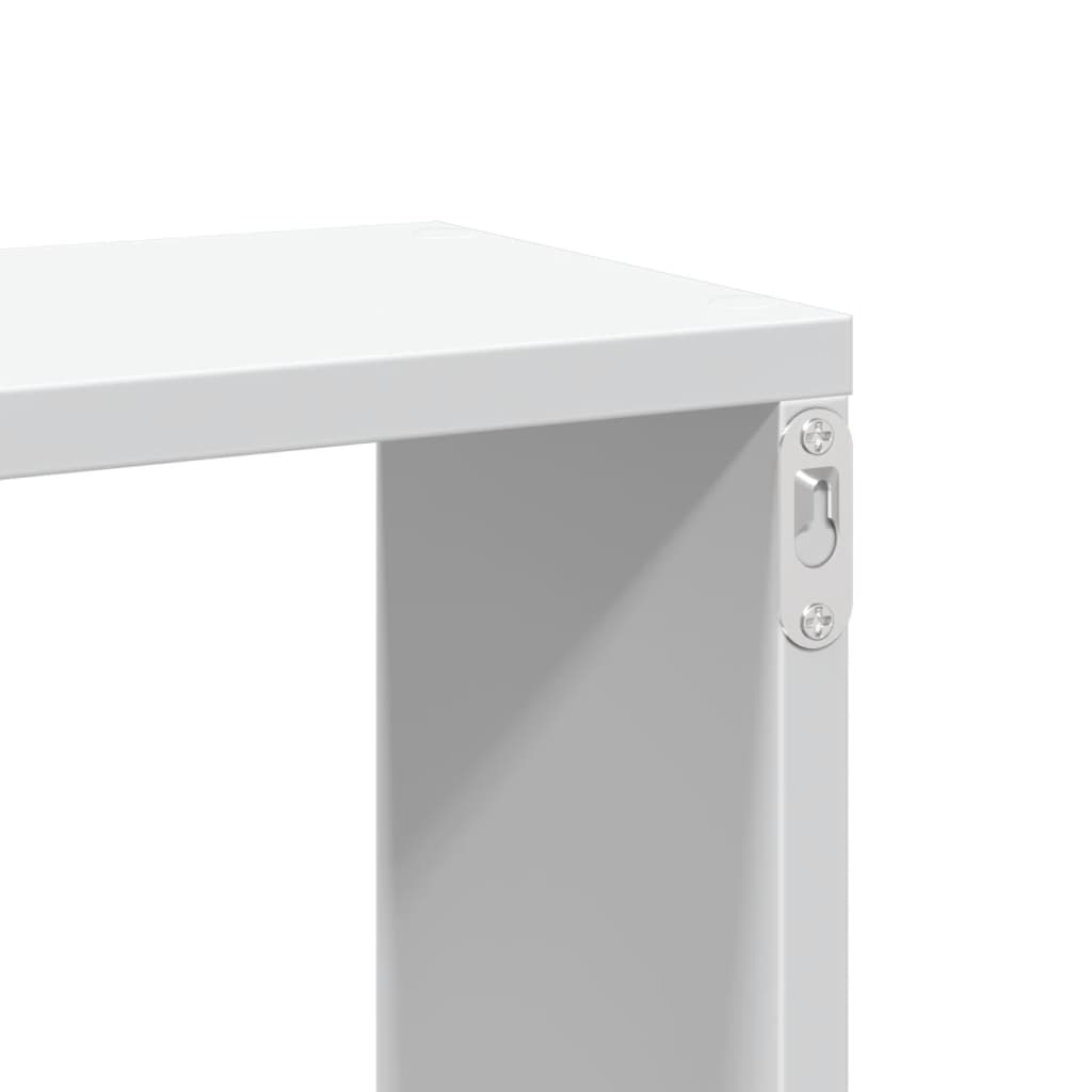 Wandschap 167,5x18x68 cm bewerkt hout wit