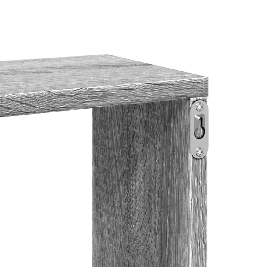 Wandschap 167,5x18x68 cm bewerkt hout grijs sonoma eikenkleurig