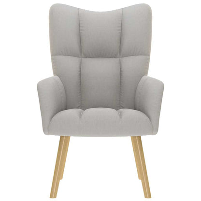 Relaxstoel stof wolk grijs