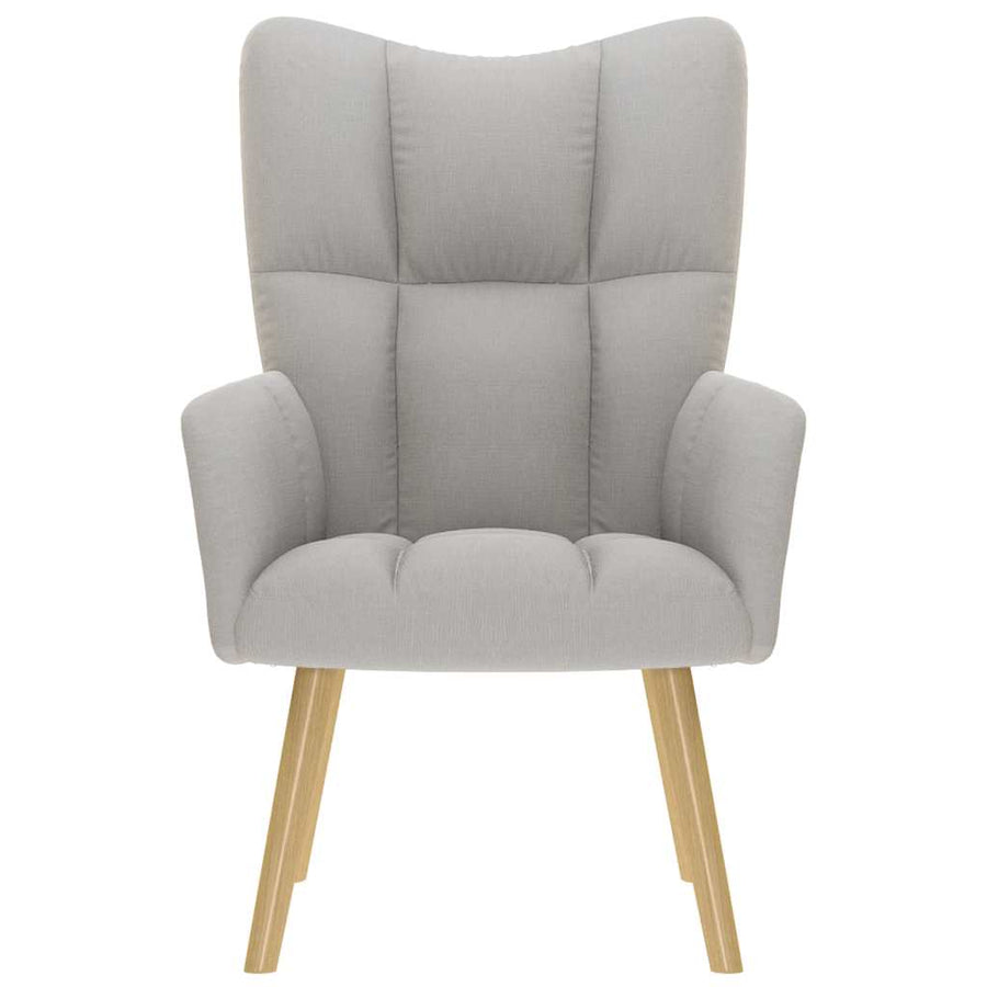 Relaxstoel stof wolk grijs
