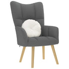 Relax armchair dark grey fabric
