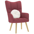 Recliner fabric wine red