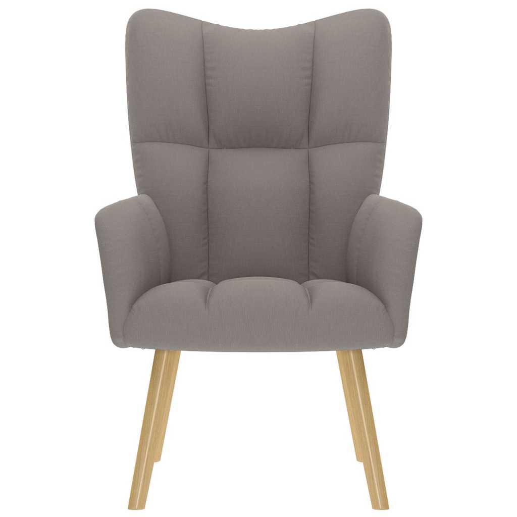 Relaxstoel stof taupe