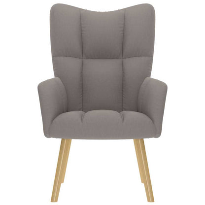 Relaxstoel stof taupe