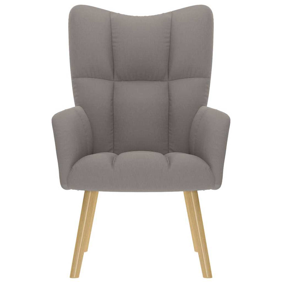Relaxstoel stof taupe
