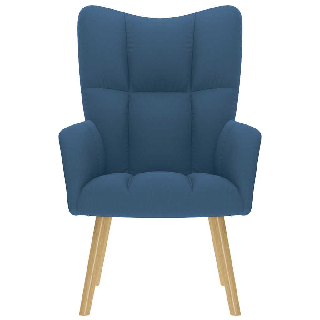 Relaxstoel stof blauw