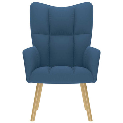 Relaxstoel stof blauw