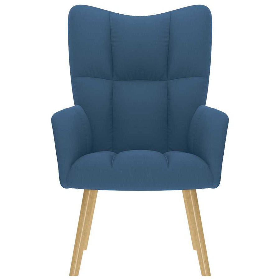 Relaxstoel stof blauw