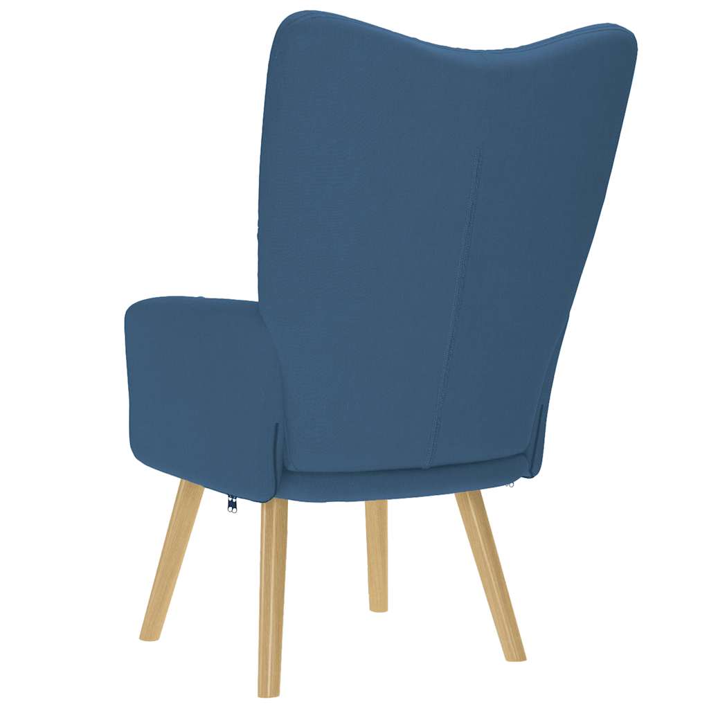 Relaxstoel stof blauw