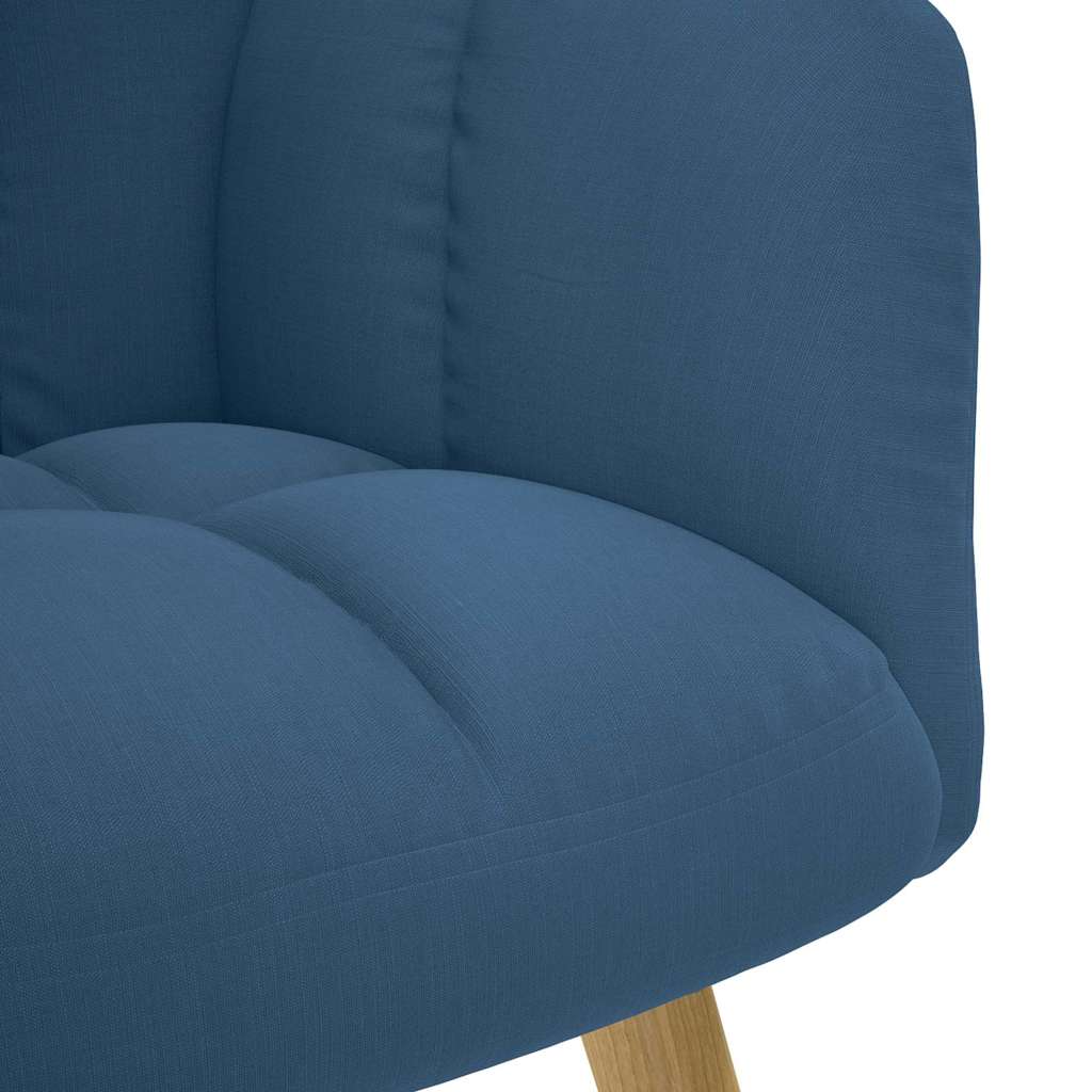 Relaxstoel stof blauw