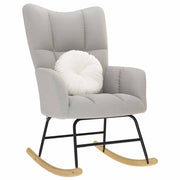 Rocking chair fabric cloud grey