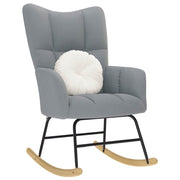 Rocking chair fabric light gray