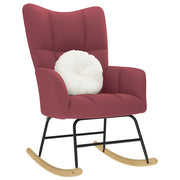 Rocker fabric wine red
