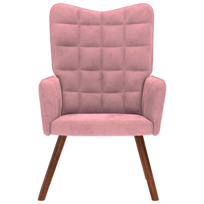 Relaxstoel Fluweel 1 Roze