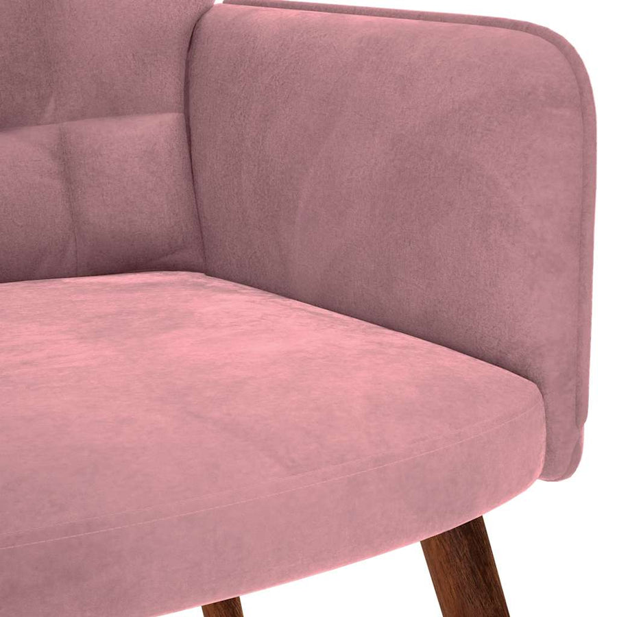 Relaxstoel Fluweel 1 Roze