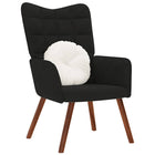 Velvet recliner black