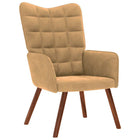 Velvet recliner brown