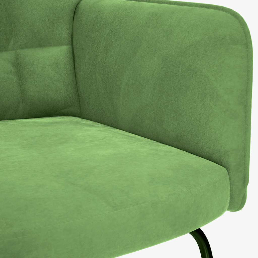 Schommelstoel fluweel lichtgroen