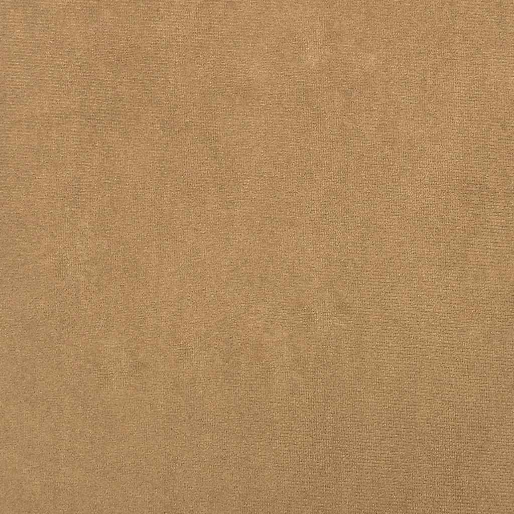 Schommelstoel met krukje fluweel bruin