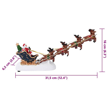Kersttafeldecoratie SALO 31,5 x 6,5 x 16 cm Kunststof