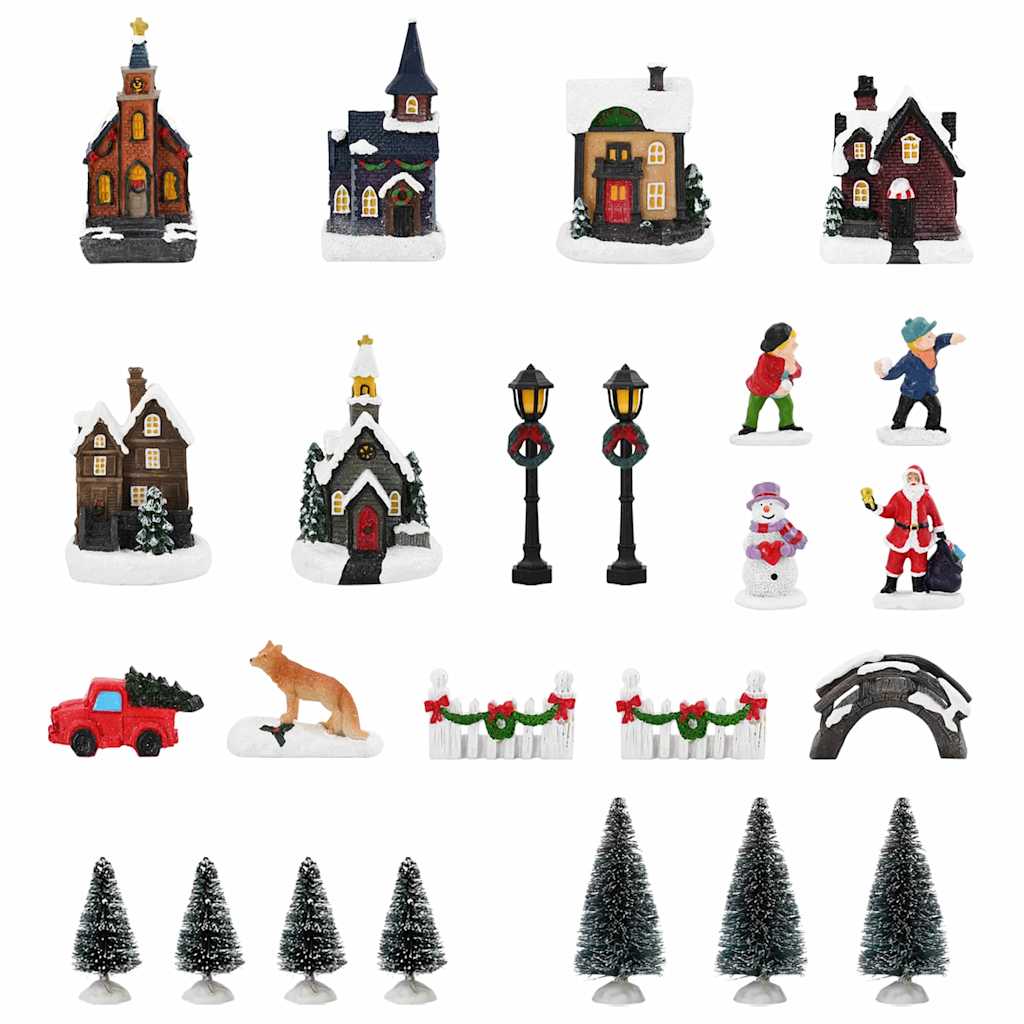 Kerst Tafeldecoratie Multikleur Hars, Kunststof