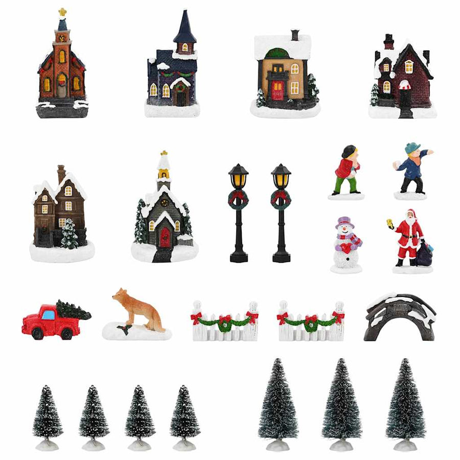 Kerst Tafeldecoratie Multikleur Hars, Kunststof