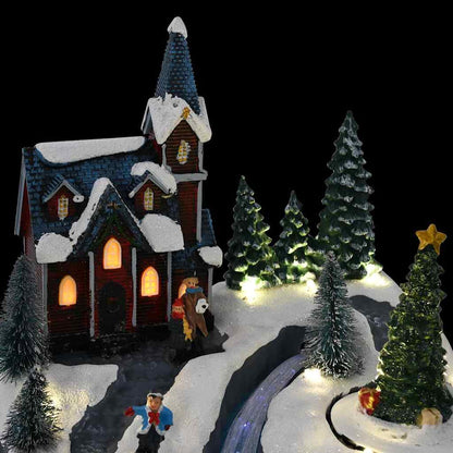 Kerstdorp Decoratie Multikleur 20,5 x 17 x 21 cm Kunststof