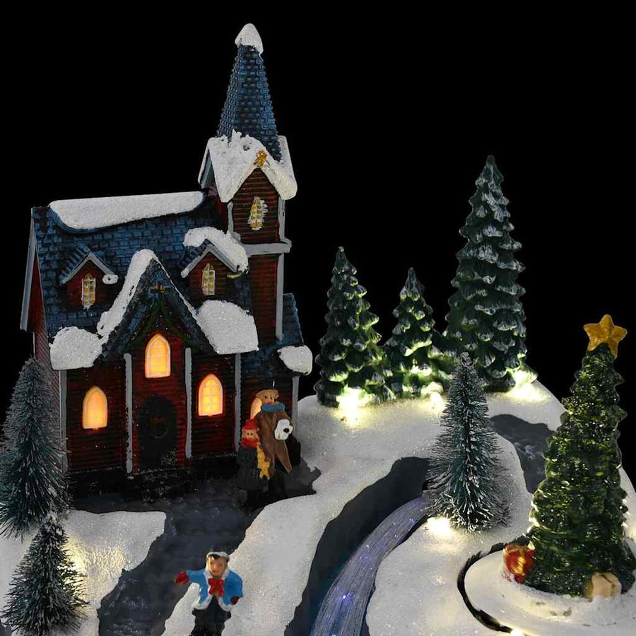 Kerstdorp Decoratie Multikleur 20,5 x 17 x 21 cm Kunststof