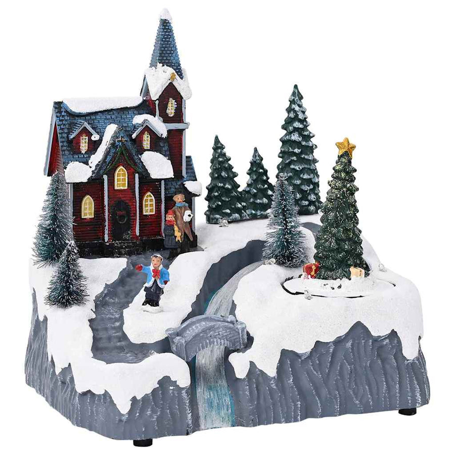 Kerstdorp Decoratie Multikleur 20,5 x 17 x 21 cm Kunststof