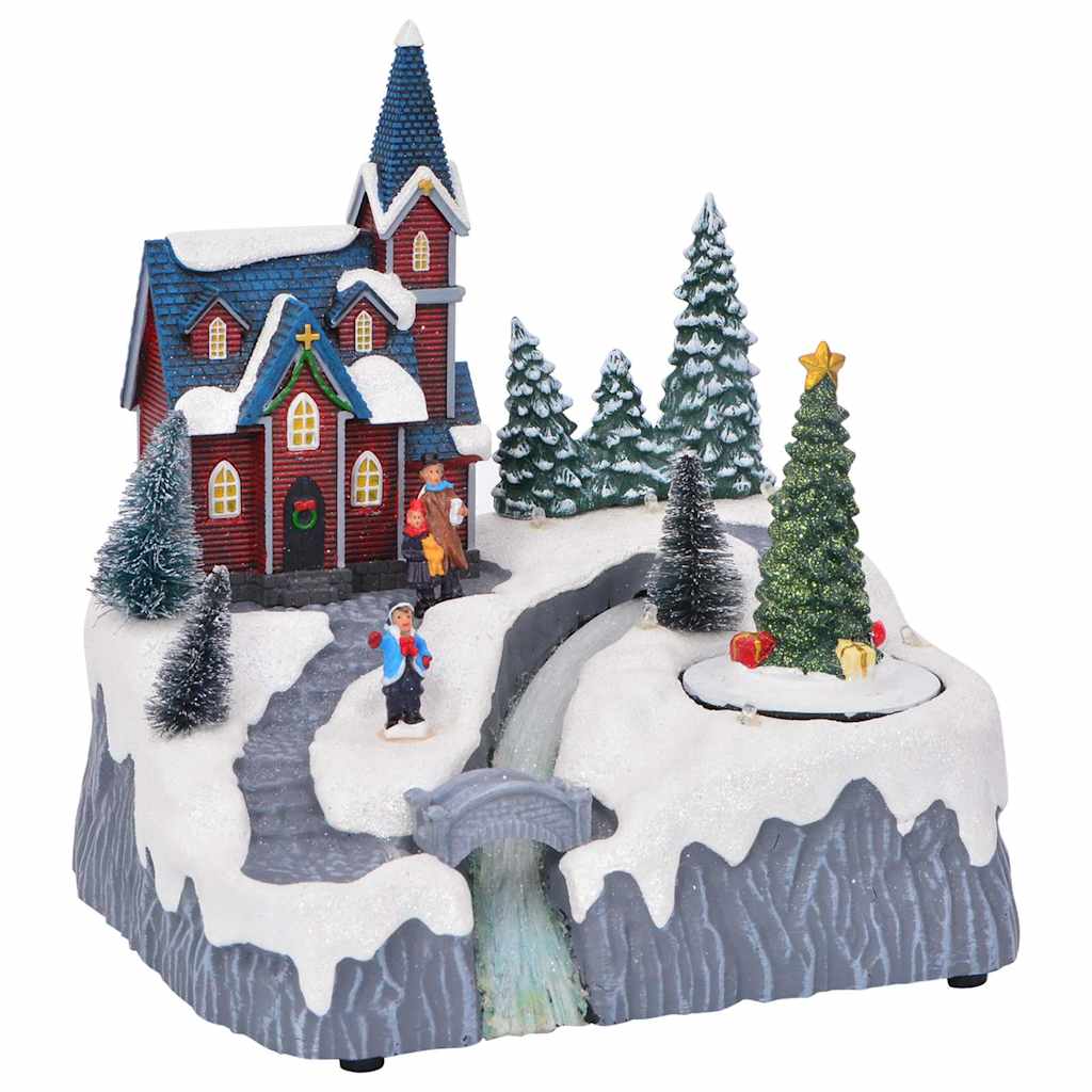 Kerstdorp Decoratie Multikleur 20,5 x 17 x 21 cm Kunststof