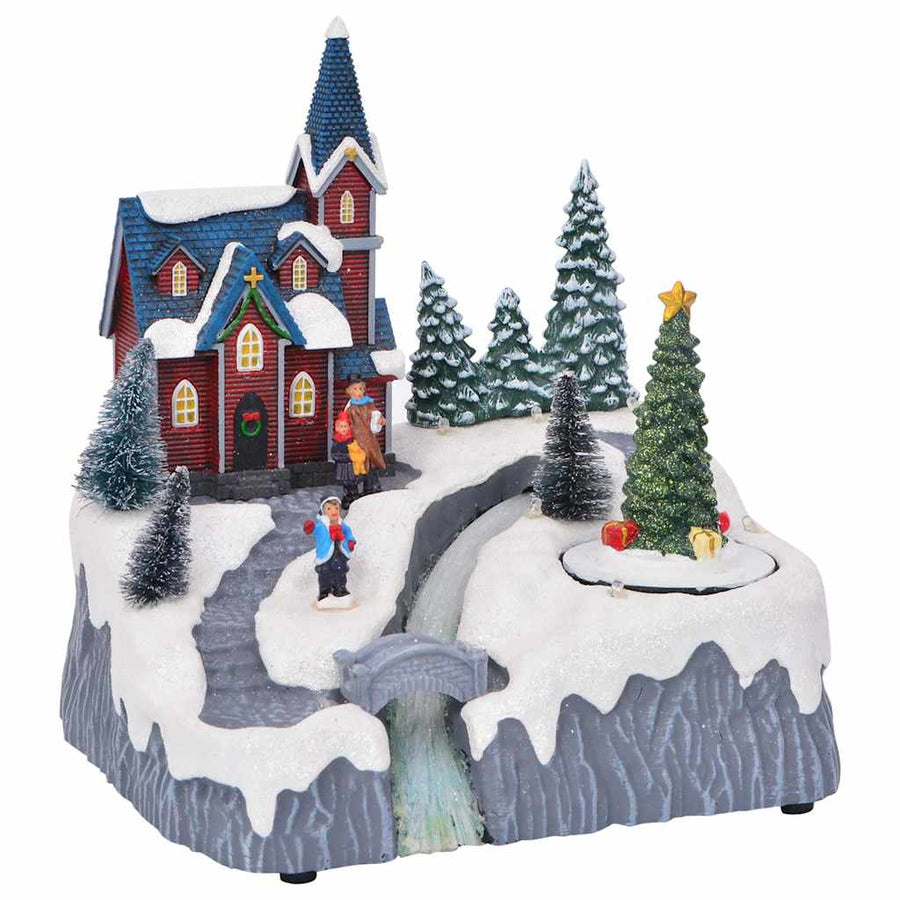 Kerstdorp Decoratie Multikleur 20,5 x 17 x 21 cm Kunststof